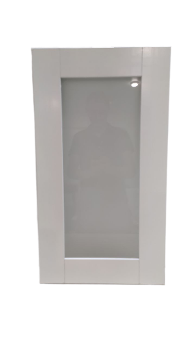 Фасад кухонный со стеклом 72.40 СТ Белый скандинавский (лак)