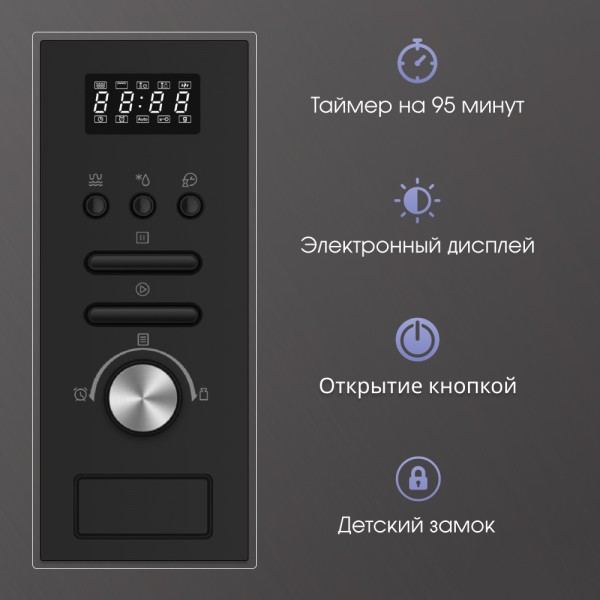 Встраиваемая микроволновая печь ZIGMUND&SHTAIN BMO 16.202 B 