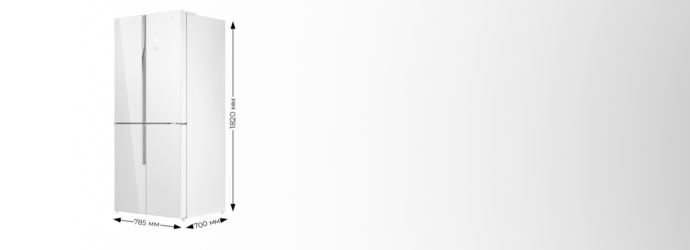 Отдельностоящий холодильник MAUNFELD MFF182NFWE 