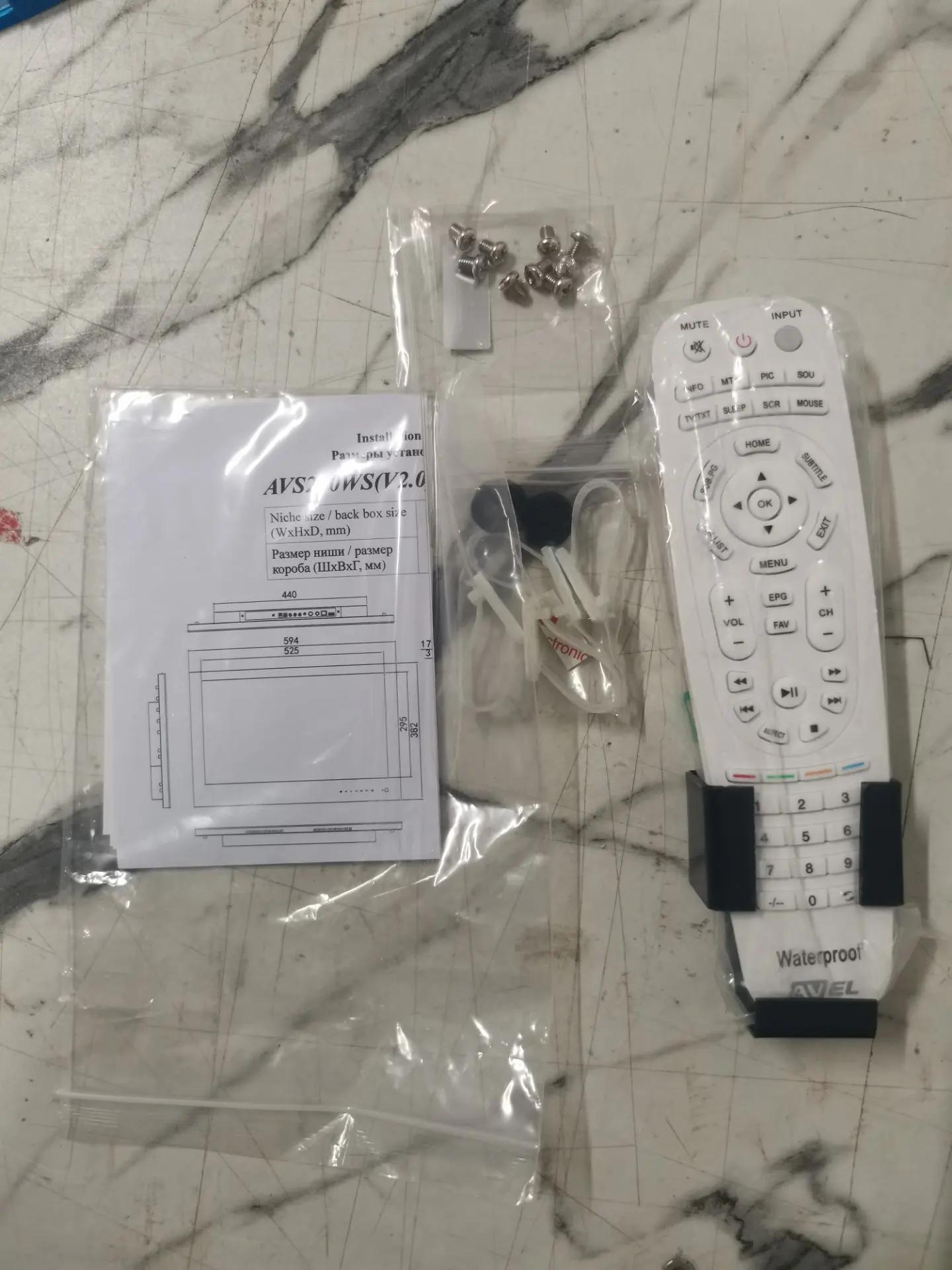Встраиваемый телевизор для кухни AVIS AVEL AVS240WSWF Black Smart TV 