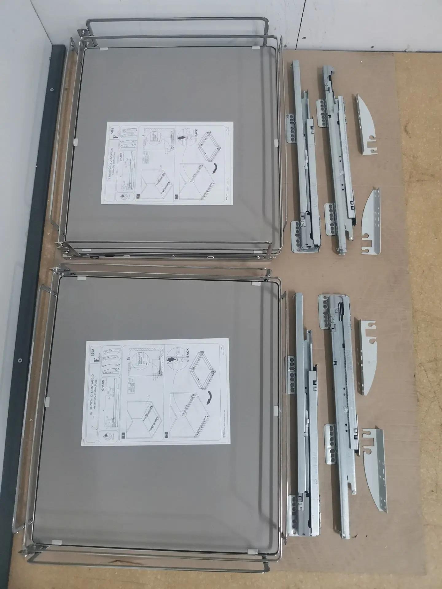 Комплект 2х выдвижных корзин INOXA ELLITE 5202EY/60-50PCCH 
