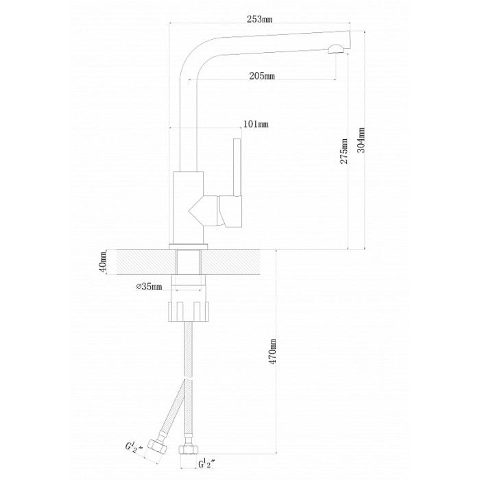 Смеситель FLORENTINA 313.07H.1113.900 Дельта 