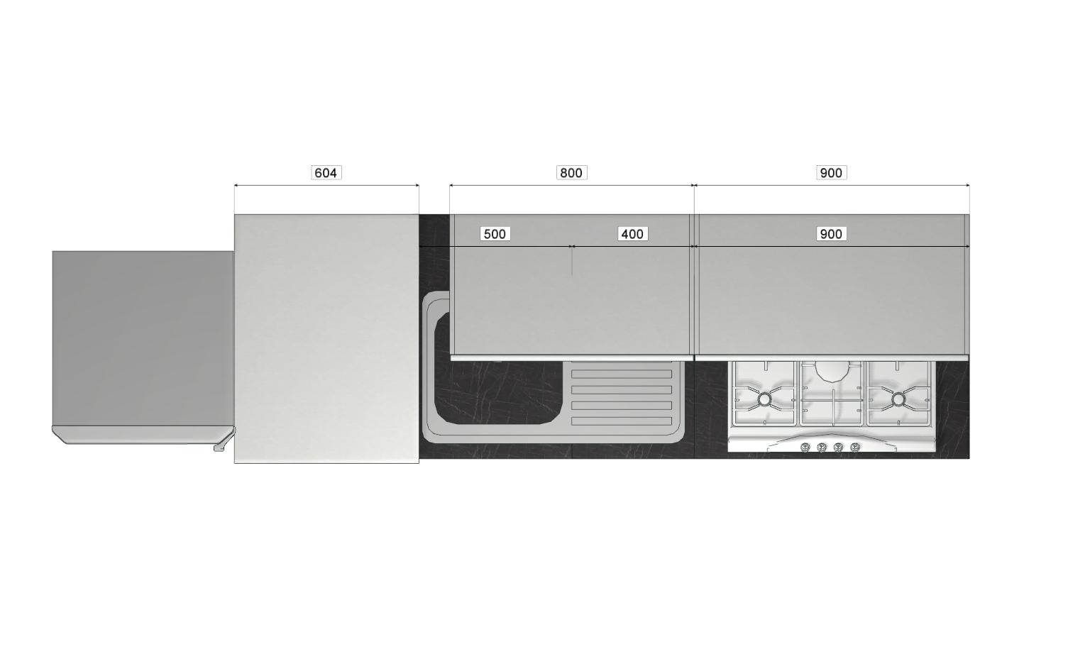 Кухонный гарнитур Vector акрил Minimal II