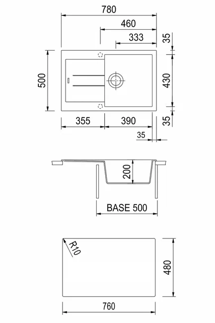 Мойка PLADOS AM7810-14 AMANDA 