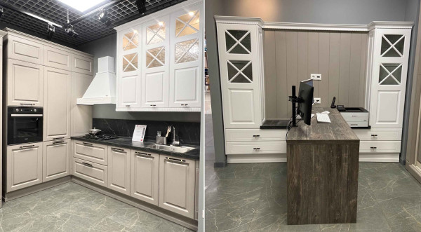 Кухонный гарнитур + Ливинг Nicolle эмаль 