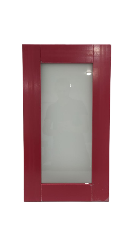 Фасад кухонный со стеклом 72.40 СТ Винный красный (лак)