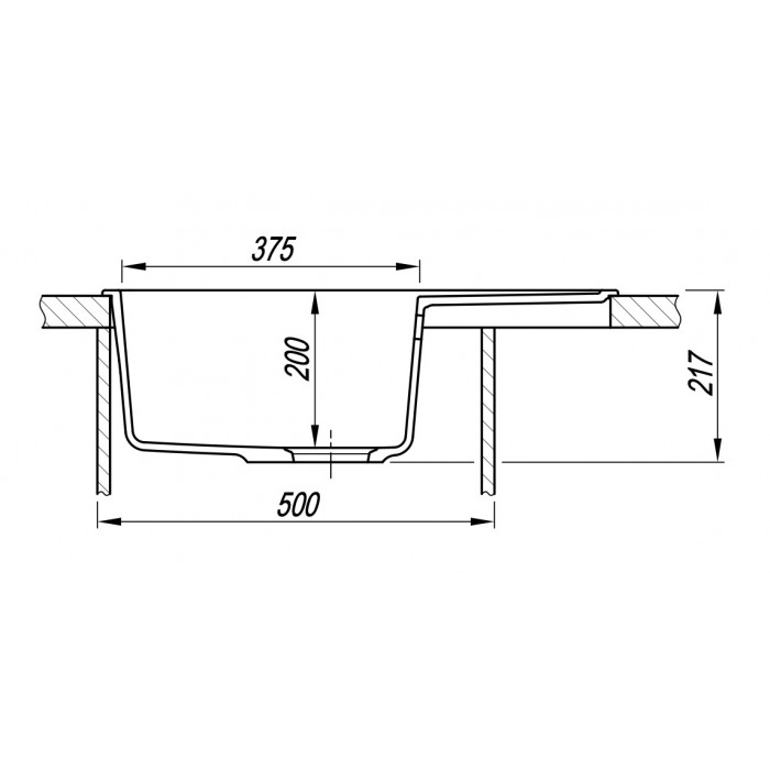 Мойка FLORENTINA 17.030.C0650.201 Пьемонт 650 