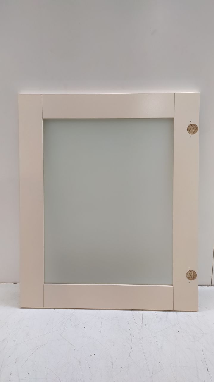 Фасад кухонный со стеклом 72.60 СТ Бежевый (лак)