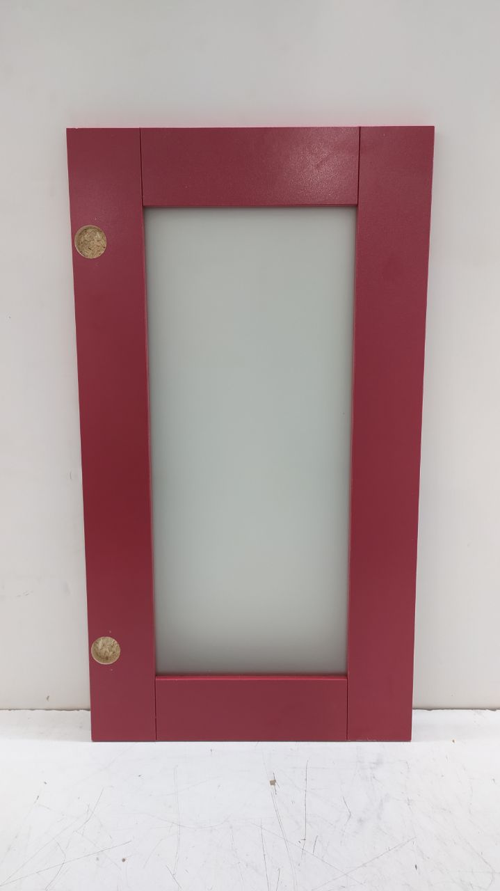 Фасад кухонный со стеклом 72.40 СТ Винный красный (лак)