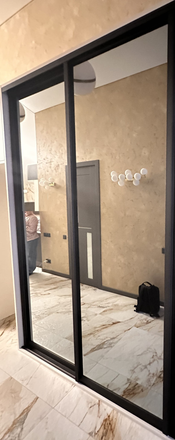 Дверные створки купе Зеркало (В.2555 Ш.1786) 2шт.