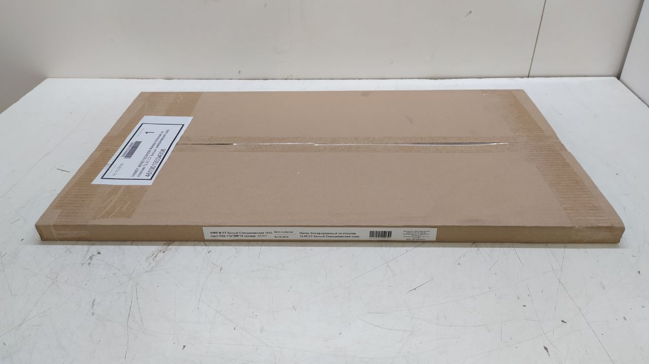 Фасад кухонный со стеклом 72.40 СТ Белый скандинавский (лак)