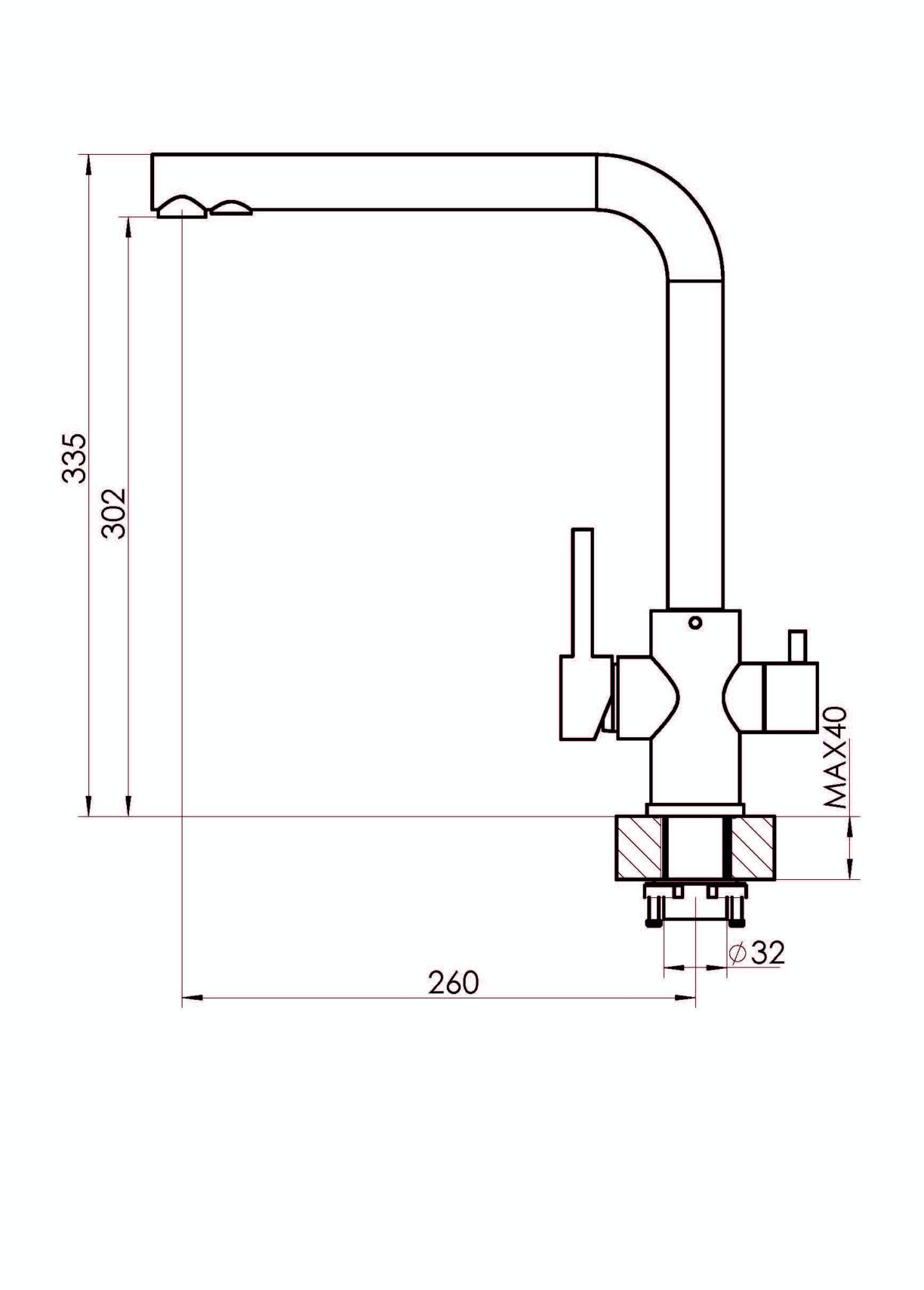 Смеситель FLORENTINA 333.40H.2123.107 Альдо Песочный