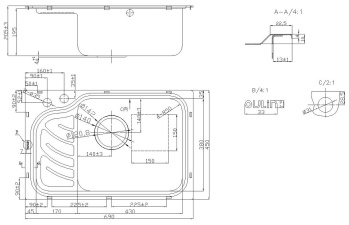 Мойка OULIN OL-327R 690х450
