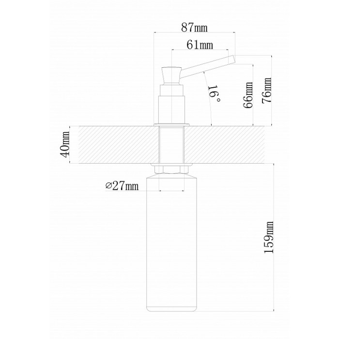 Дозатор FLORENTINA 703.725.0000.202 КАСКАД 