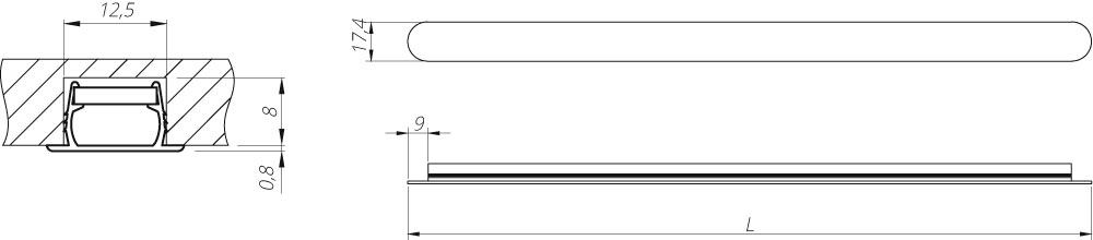 Светильник ALUMOVE LIGHT 364.00.3000N