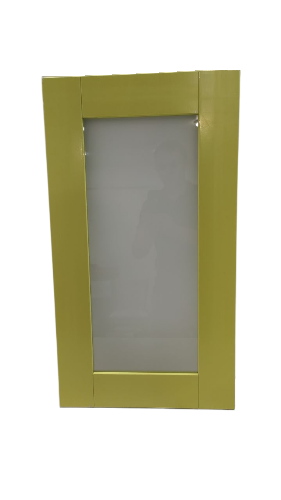 Фасад кухонный со стеклом 72.40 СТ Салатовый (лак)