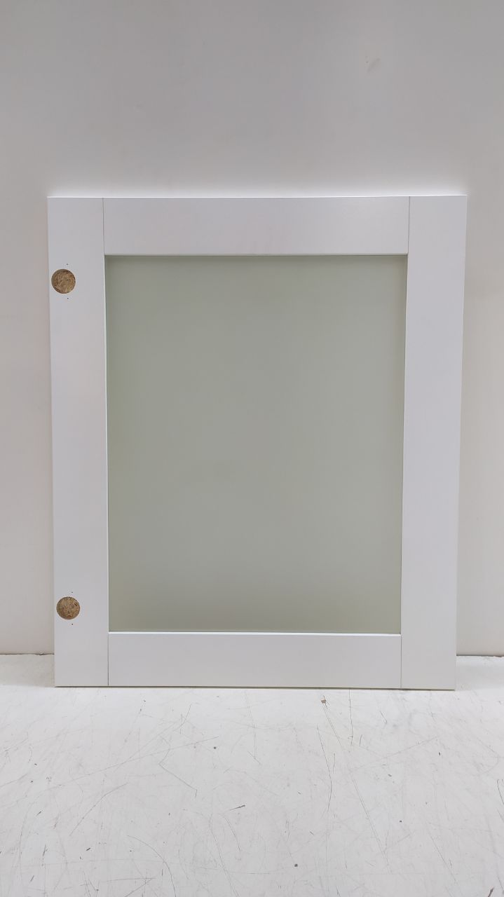 Фасад кухонный со стеклом 72.60 СТ Белый скандинавский (лак)