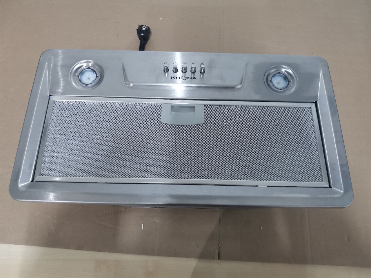 Вытяжка встраиваемая KRONA KATE 600 INOX PB K 