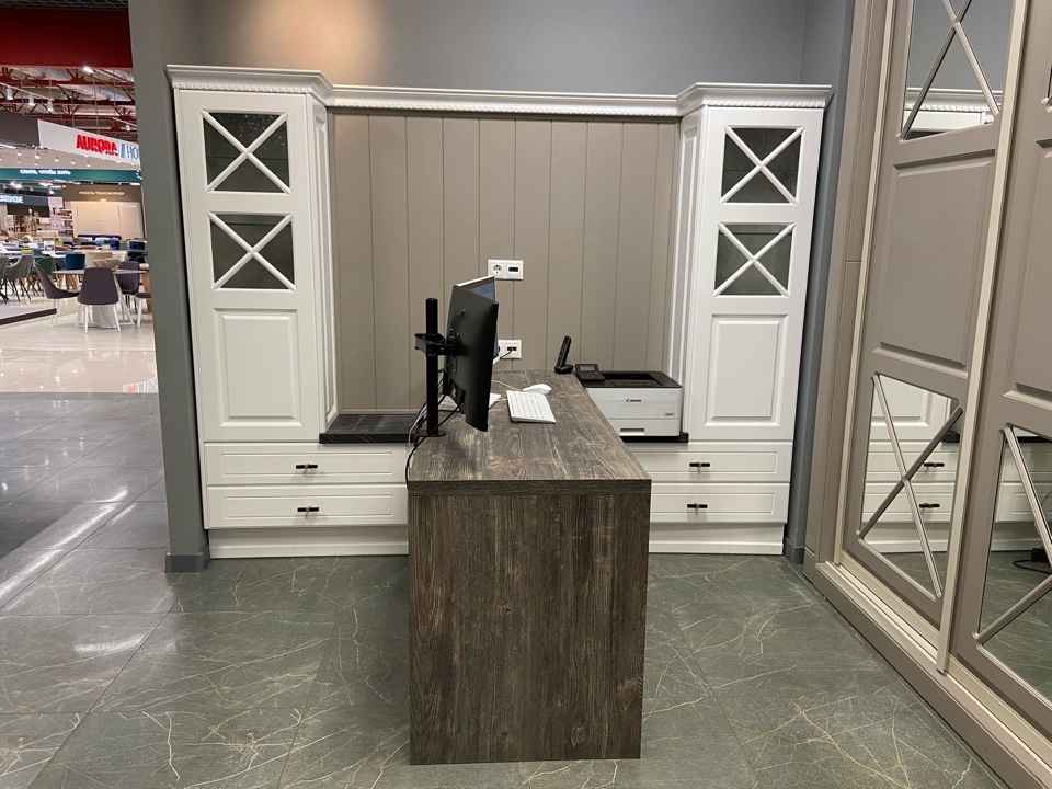 Кухонный гарнитур + Ливинг Николь эмаль 