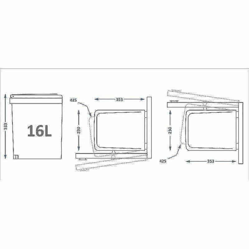 Контейнер для отходов ALBIO ALVEUS 227986 