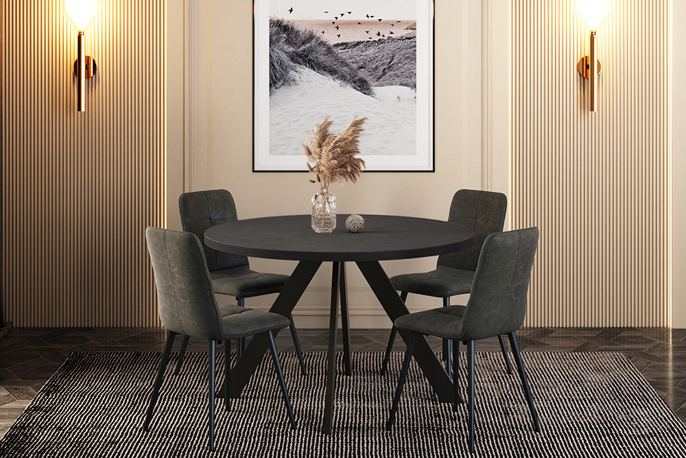 Стол раздвижной AERO FARGO 120 GRAFITE GM BK 120(+40)