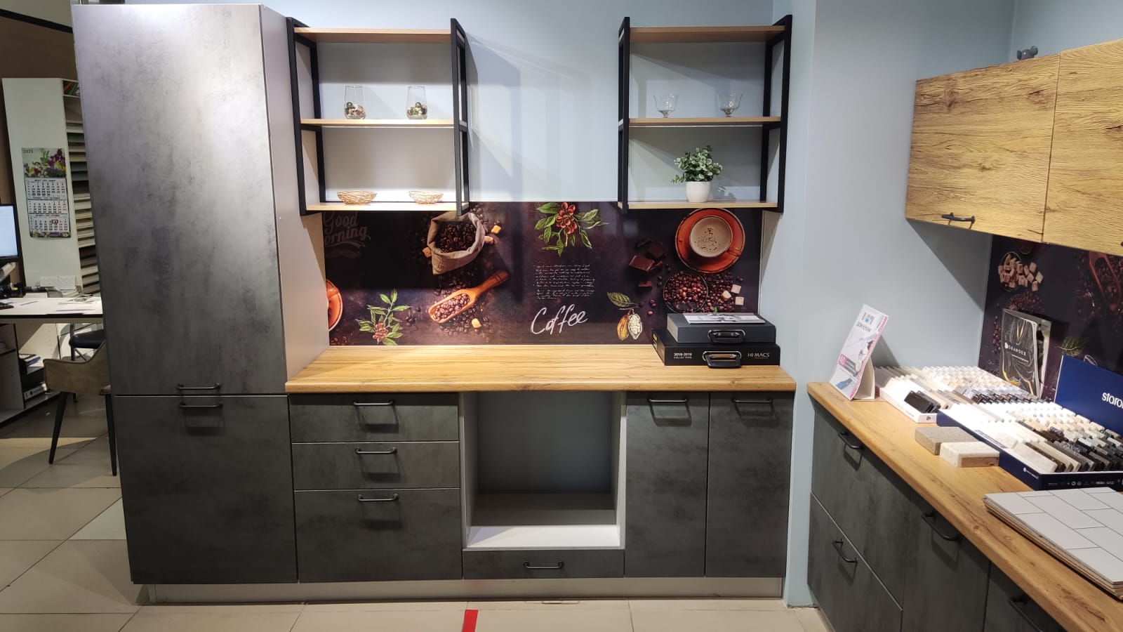 Кухонный гарнитур Лофт (серый)