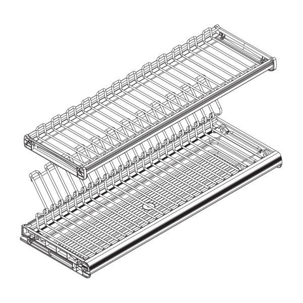 Комплект сушки двухуровневой шириной 600 мм INOXA ELLITE Антрацит 