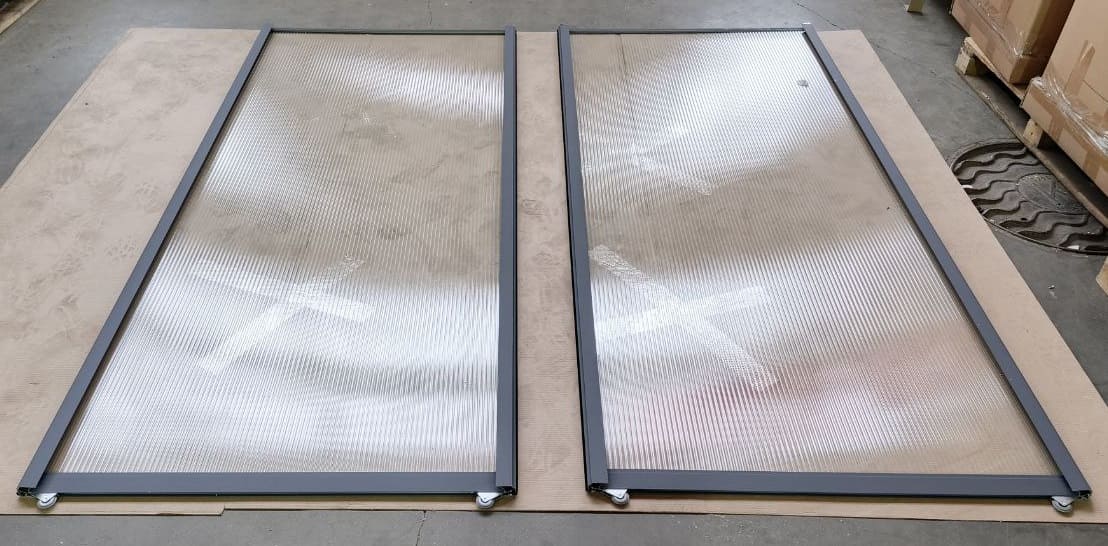 Дверные створки купе Стекло (В.2451 Ш.2192) 2шт.