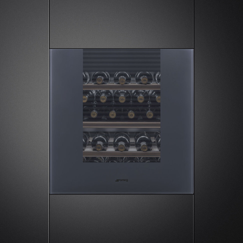 Холодильный шкаф для вина встраиваемый SMEG CVI129G 