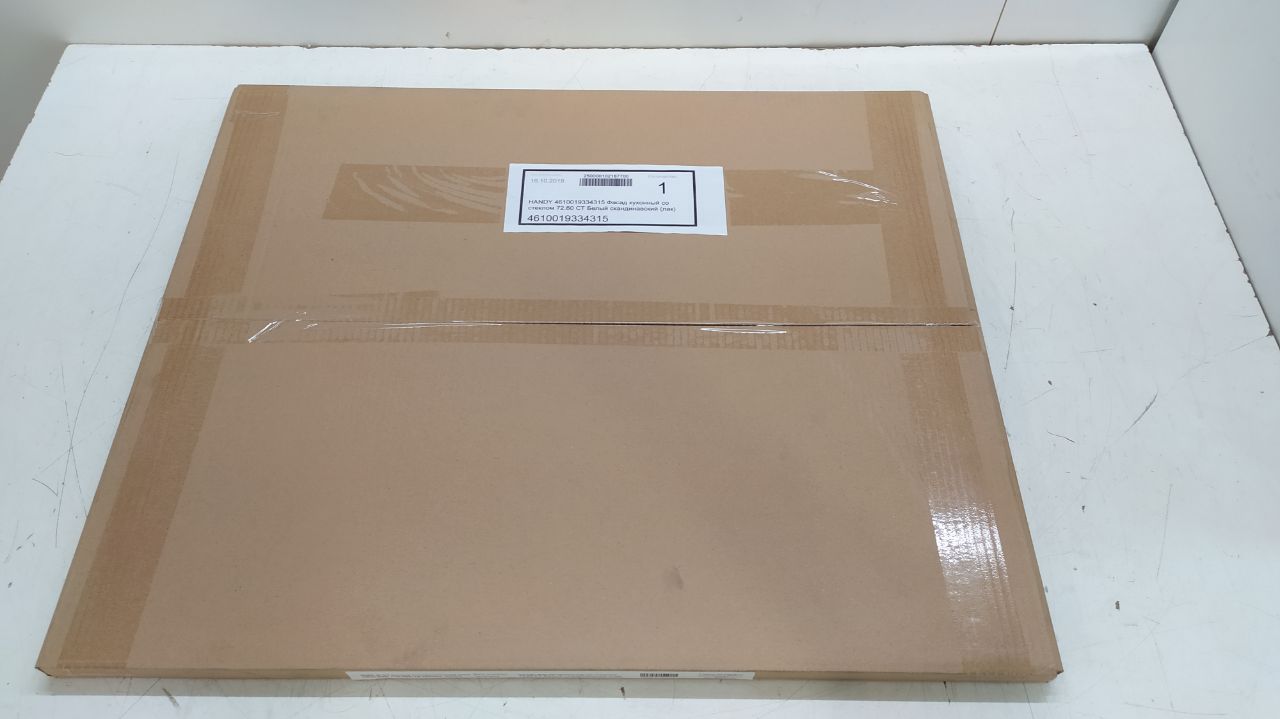 Фасад кухонный со стеклом 72.60 СТ Белый скандинавский (лак)