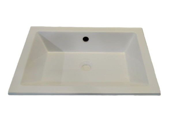 Раковина ЦВЕТ И СТИЛЬ Мария 56 врезная с переливом 560х400 мм 