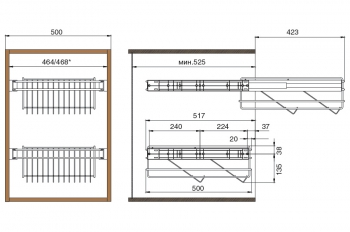 Корзина для обуви Vibo AS50MBOT PARTNER 