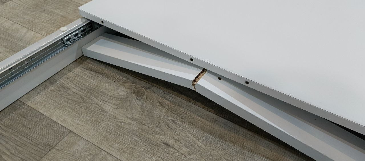 Стол AERO BARTEN 120 WHITE 120 (+50) х 80 