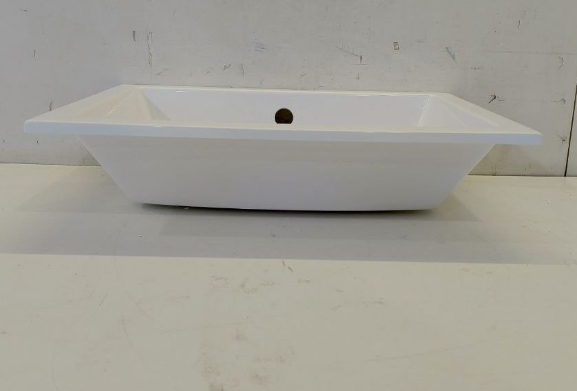 Раковина ЦВЕТ И СТИЛЬ Мария 56 врезная с переливом 560х400 мм 