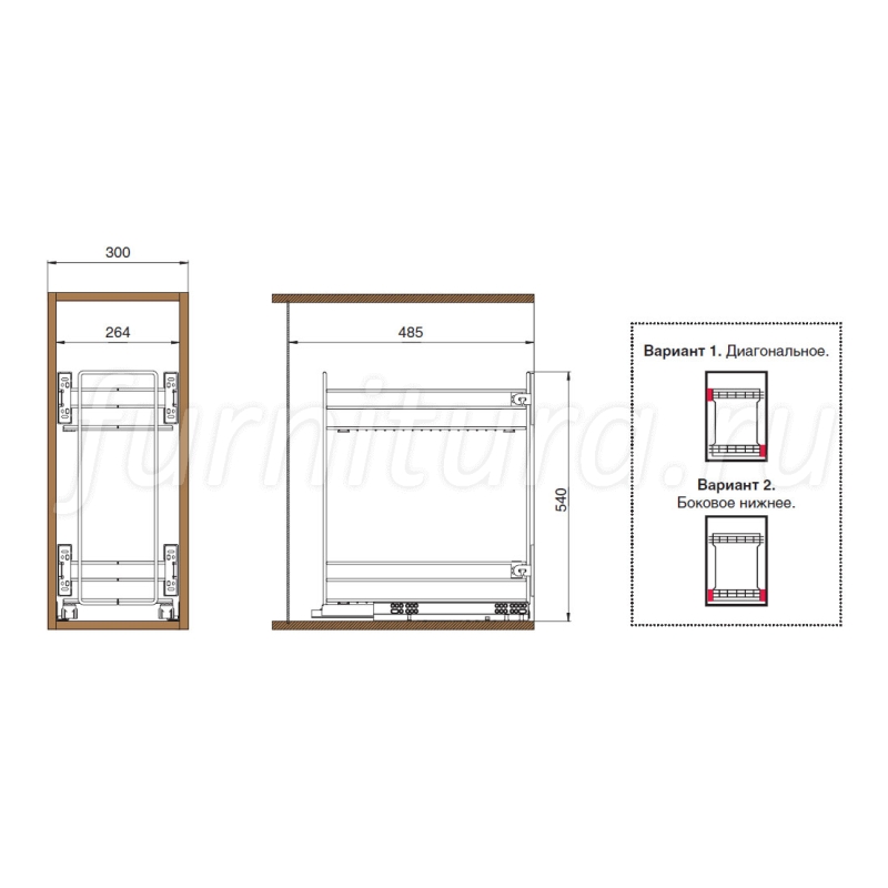 Кассетница INOXA Art. 2102SY/30-50 
