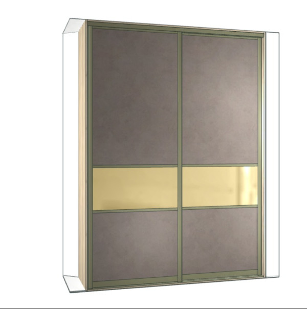 Шкаф-купе 2-х дверный Спарк