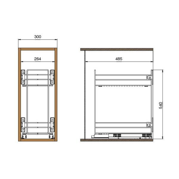 Кассетница INOXA Art. 2102SY/30-50 