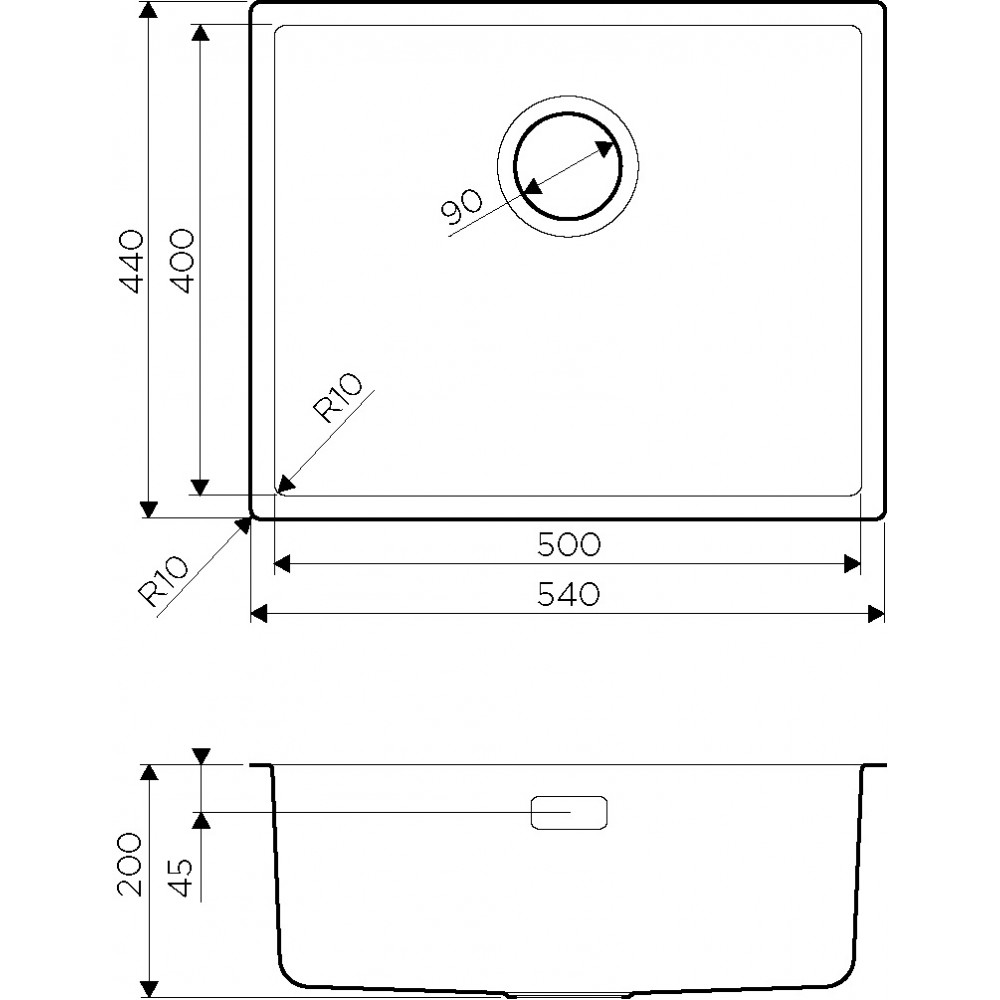 Мойка OMOIKIRI 4993267 Tadzava 54-U/I-Ultra-GM 